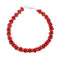 Sterling Silver Coral Southwestern Bead Bracelet JX128485